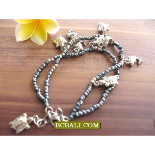 Bali Bead Anklets Charm Bracelets Wholesale Package